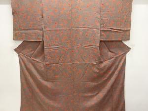 アンティーク 錦紗花模様着物